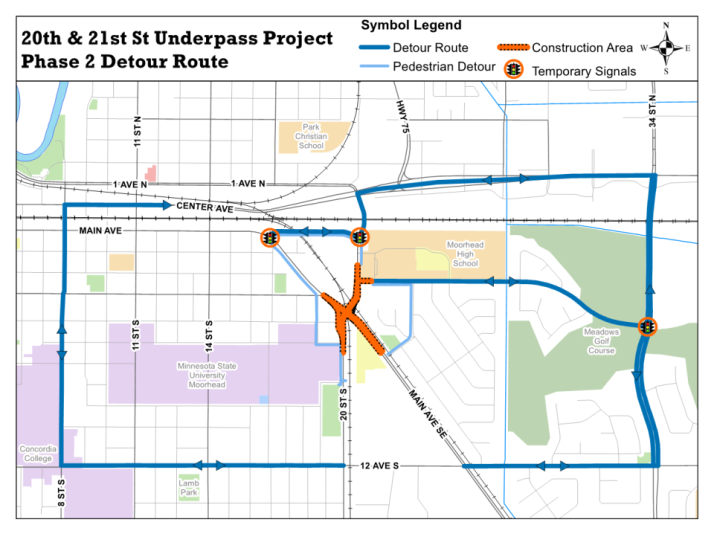 Detour map as of 10.11.18