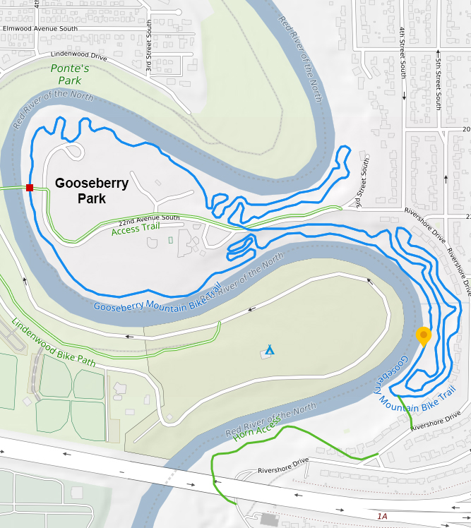 Gooseberry Park Mtn Bike Trail Map