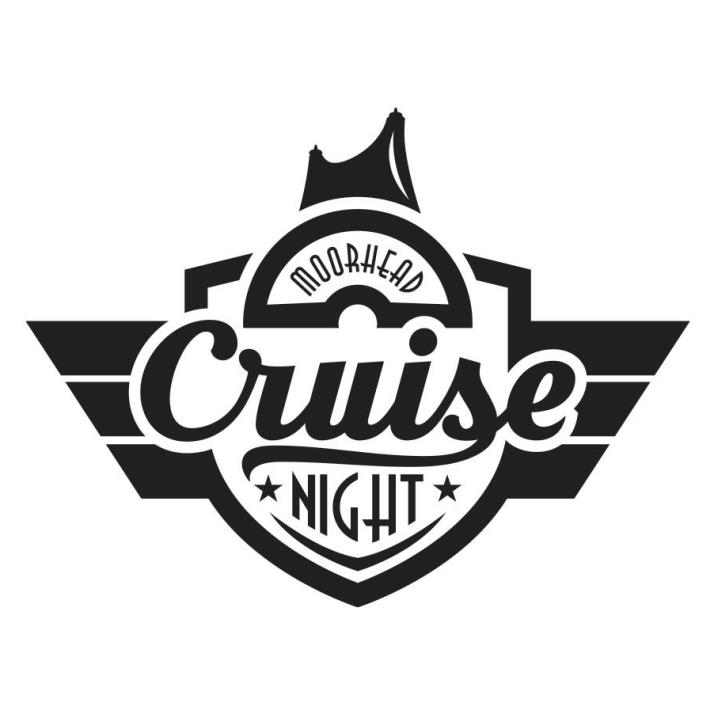 Classic cars lined up at Cruise Night